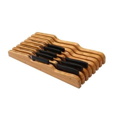 Ybm Home YBM Home 318 Bamboo In Drawer Knife Block - 8.75 in. 318